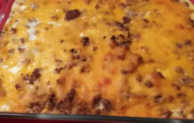 Delicious and filling Sausage Hashbrown Breakfast Casserole