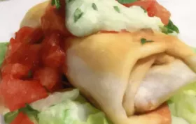 Delicious and Flavorful Beef and Bean Chimichangas