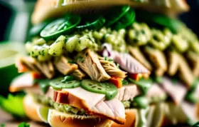 Delicious and Flavorful Chicken Verde Sandwiches