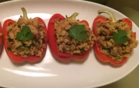 Delicious and Flavorful Stuffed Red Bell Peppers Recipe