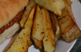 Delicious and Healthier Homemade Classic Baked French Fries Recipe