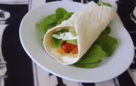 Delicious and healthy Hummus and Artichoke Wrap recipe