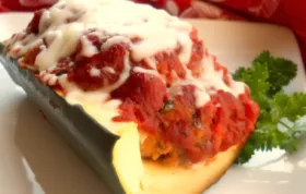 Delicious and Healthy Italian Meatloaf in Zucchini Boats Recipe