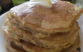 Delicious and Healthy Overnight Raisin Oatmeal Pancakes