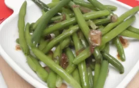 Delicious and Healthy Sauteed Green Beans with Onion