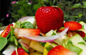 Delicious and Healthy Spring Strawberry Spinach Salad