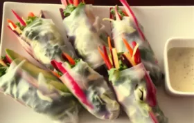 Delicious and Healthy Vegetarian Rice Paper Wraps Recipe