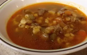 Delicious and hearty beef and barley stew recipe