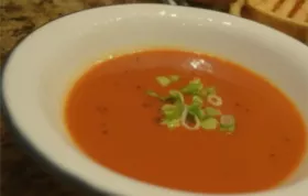 Delicious and Hearty Red Pepper and Tomato Soup