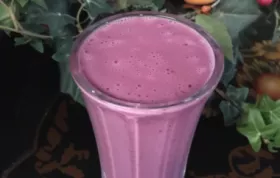 Delicious and nutritious banana blackberry protein shake recipe