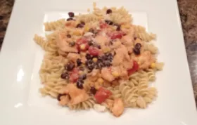 Delicious and Nutritious Black Bean and Corn Pasta with Chicken