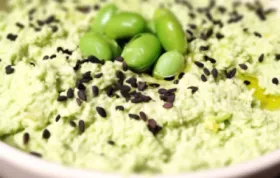 Delicious and Nutritious Cilantro Edamame Hummus Recipe