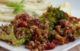 Delicious and Nutritious Cranberry Quinoa Salad with Broccoli