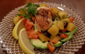 Delicious and Refreshing Avocado Mango and Scallop Salad Recipe