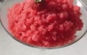 Delicious and Refreshing Fresh Strawberry Granita Recipe