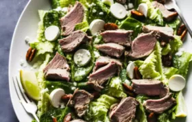 Delicious and Refreshing Grecian Lamb Caesar Salad Recipe
