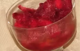 Delicious and refreshing Strawberries and Wine dessert