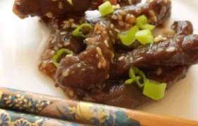 Delicious and savory sesame beef stir fry recipe