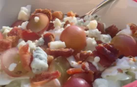 Delicious and Unique Coleslaw Recipe with Blue Cheese, Bacon, and Grapes