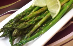 Delicious and zesty garlic lime asparagus