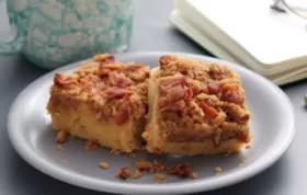 Delicious Apple Bacon Coffee Cake with Crispy Brown Butter Streusel Topping