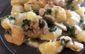 Delicious Baked Mushroom, Spinach, and Chicken Gnocchi Recipe