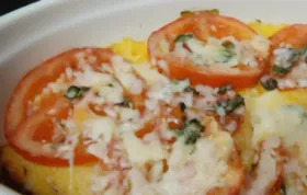 Delicious Baked Polenta with Fresh Tomatoes and Parmesan