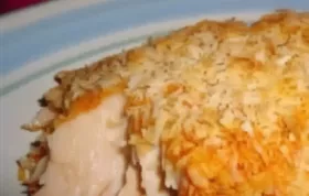 Delicious Baked Salmon with a Crunchy Coconut Crust