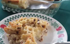 Delicious Baked Waffle Pudding