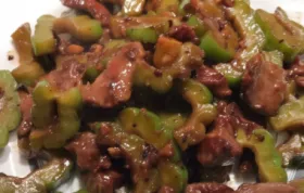 Delicious Bitter Melon and Black Bean Sauce Beef Stir Fry Recipe