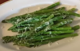 Delicious Broiled Asparagus with Tangy Goat Cheese Crumbles