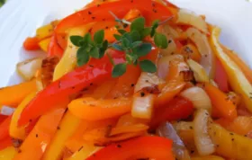 Delicious Caramelized Red Bell Peppers and Onions Recipe