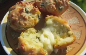 Delicious Cheesy Asparagus Caper Muffins Recipe