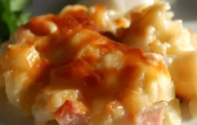 Delicious Cheesy Ham and Hash Brown Casserole Recipe