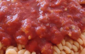 Delicious Chunky Red Sauce with Ground Italian Sausage Recipe