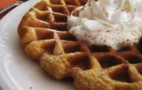 Delicious Cinnamon Pumpkin Waffles Recipe