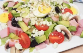 Delicious Cobb Salad with Ham and Homemade Dressing Recipe