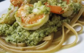 Delicious Creamy Pesto Shrimp Recipe