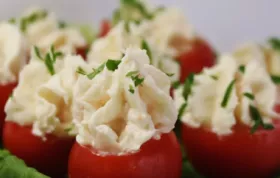 Delicious Creamy Shrimp Stuffed Cherry Tomatoes Recipe