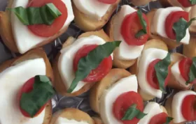 Delicious Crostini with Mozzarella and Tomato Recipe