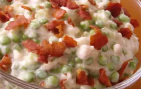 Delicious Crunchy Pea Salad with Crispy Bacon