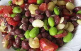 Delicious Edamame Salad with a Tangy Sherry Rice Vinaigrette Dressing