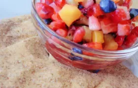 Delicious Fruit Salsa with Homemade Cinnamon Chips - Annie's Recipe