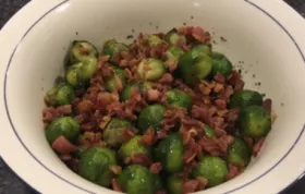 Delicious Grilled Brussels Sprouts with Crispy Bacon