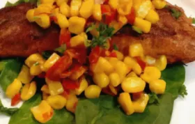 Delicious Grilled Salmon with Bacon and Corn Relish