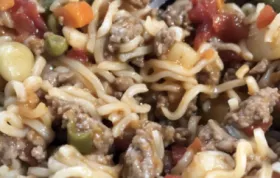 Delicious Ground Beef Curly Noodle Recipe