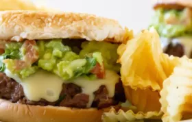 Delicious Guacamole Cilantro Lime Cheeseburger Recipe