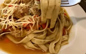 Delicious Hearty Fettuccini Bolognese Sauce Recipe