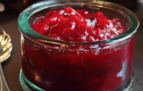 Delicious Homemade Ginger Pear Cranberry Sauce Recipe