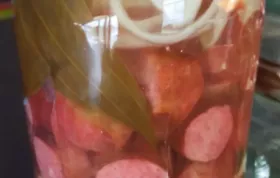 Delicious Homemade Pickled Sausage